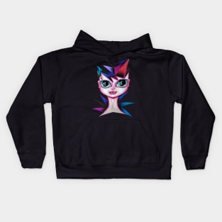 Carnaval Girl Portrait Kids Hoodie